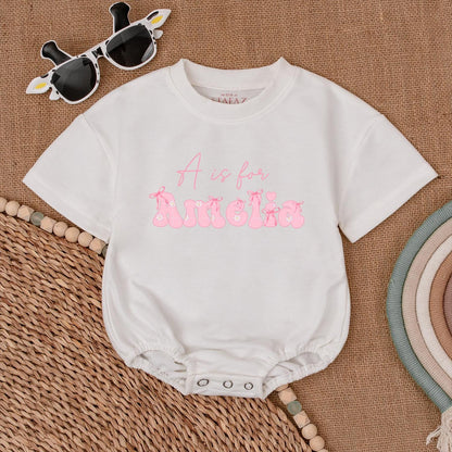 Custom Baby Name Romper – Personalized Infant and Toddler Outfit