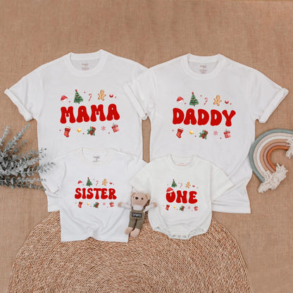 Matching Family Christmas Shirts: First Birthday & Baby Outfits