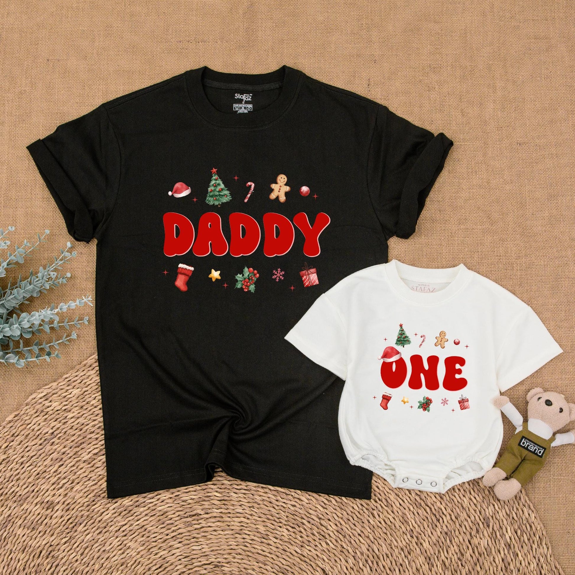 Matching Family Christmas Shirts: First Birthday & Baby Outfits