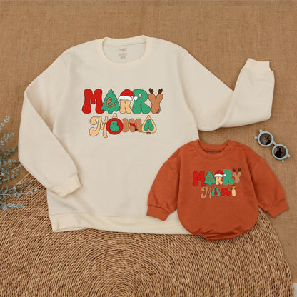 Matching Christmas Outfits: Mama, Mini & Family Retro Sweaters