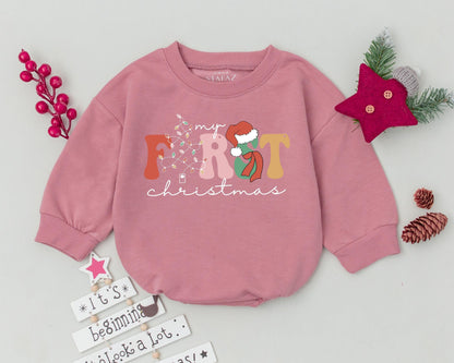 First Christmas Romper & Toddler Sweatshirt | Baby Shower Gift