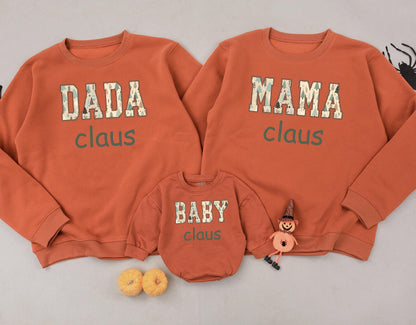 Mama Claus & Mini Christmas Sweater Set: Family Holiday Matching Outfit