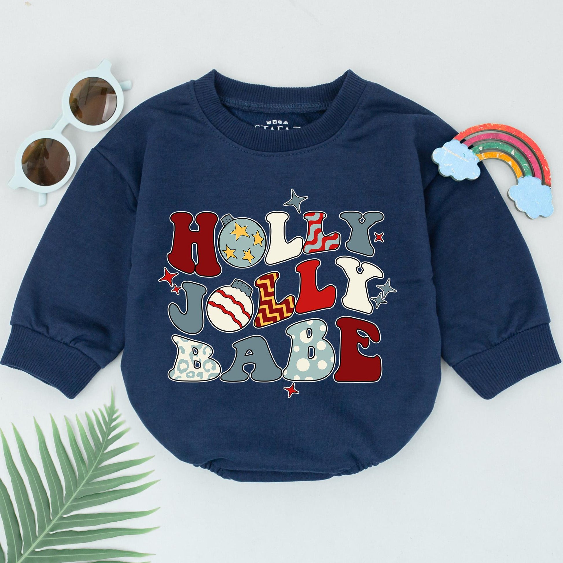 Festive Baby's 1st Christmas Romper: Personalized Holiday Outfit