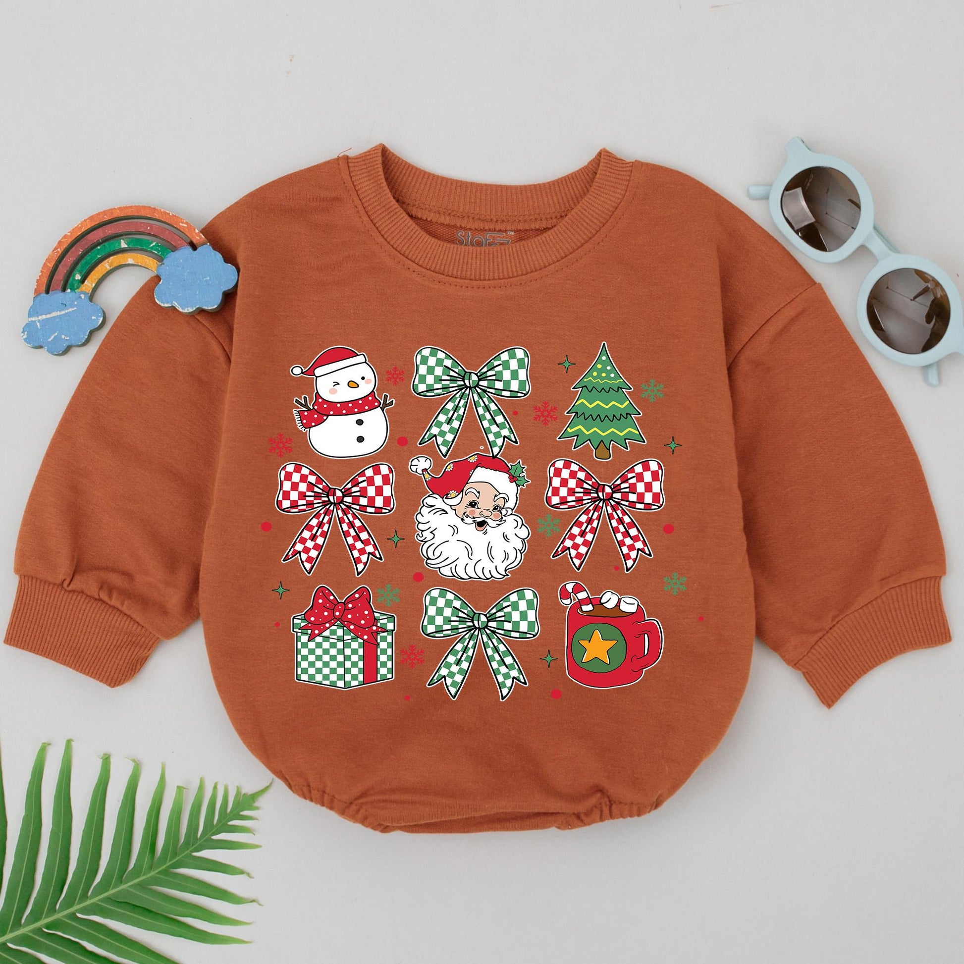 Festive Baby Romper: 1st Christmas, Santa Outfit & Shower Gift