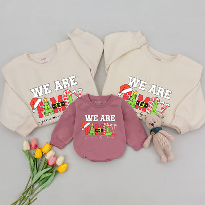 Matching Christmas Family Outfits: Personalized Holiday Sweatshirts