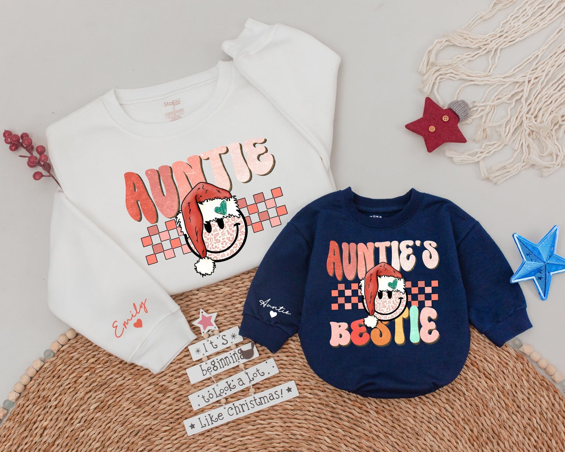 Auntie Holiday Sweatshirts: Perfect Gift for Aunt and Little Ones