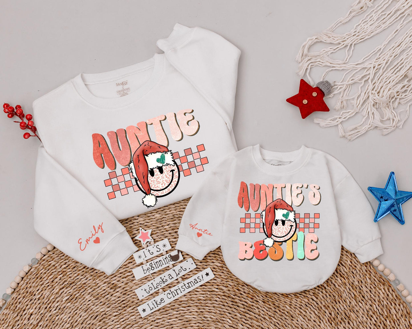 Auntie Holiday Sweatshirts: Perfect Gift for Aunt and Little Ones