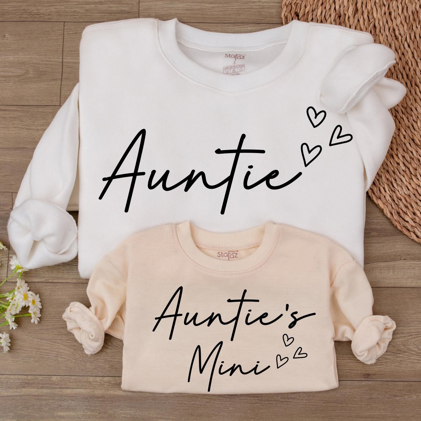 Auntie & Mini Matching Sweatshirts: Perfect Aunt & Niece/Nephew Gift