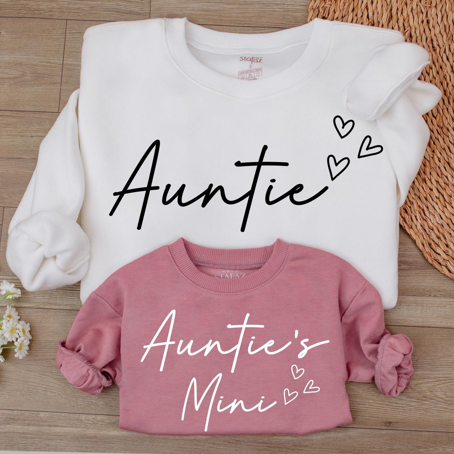 Auntie & Mini Matching Sweatshirts: Perfect Aunt & Niece/Nephew Gift