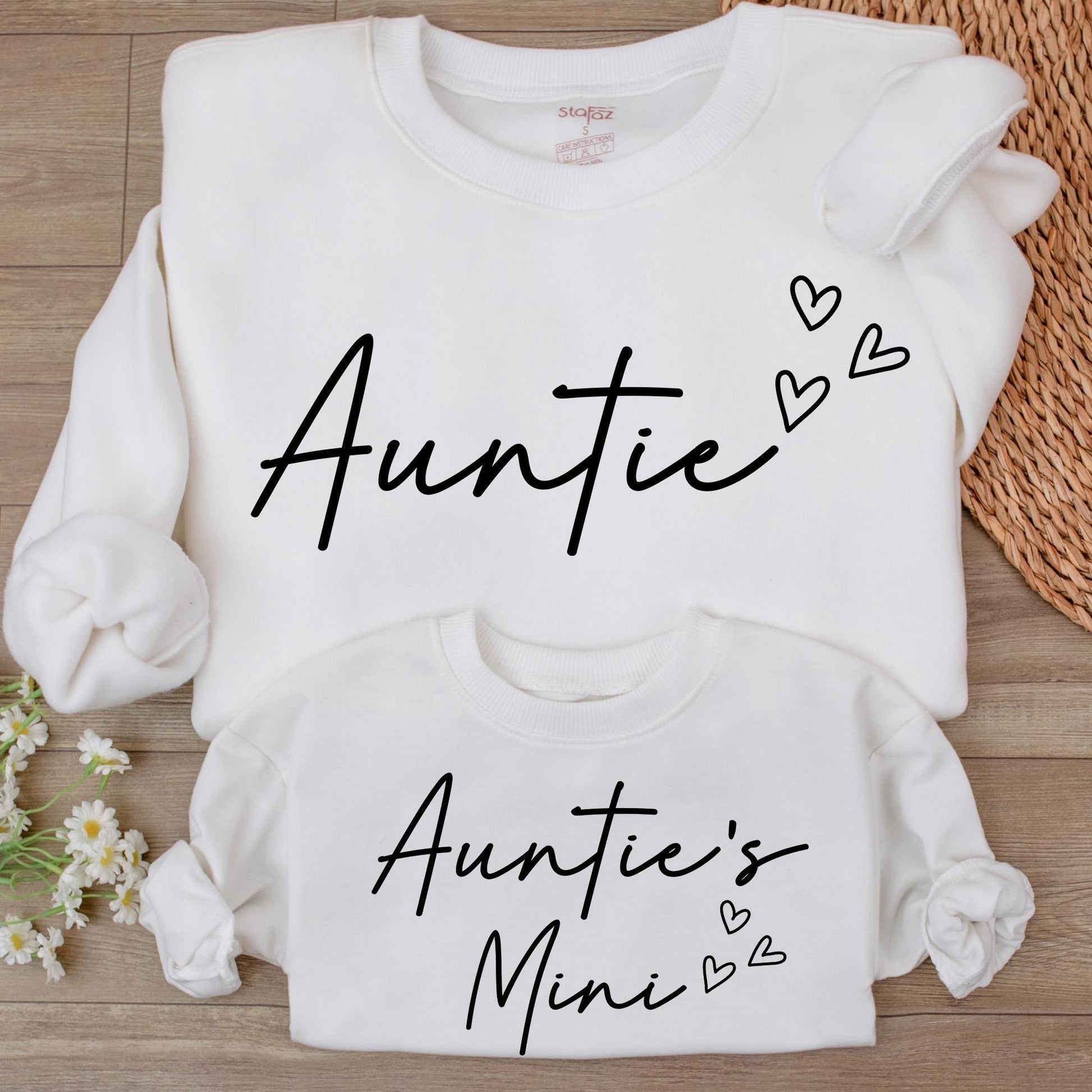 Auntie & Mini Matching Sweatshirts: Perfect Aunt & Niece/Nephew Gift