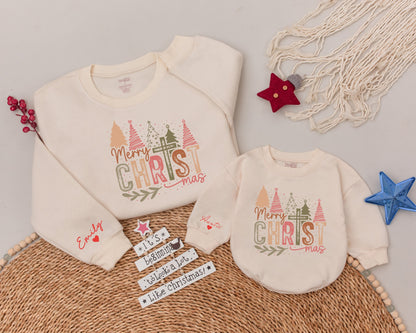 Festive Family Christmas Sweater Set: Mama & Mini Matching Outfits