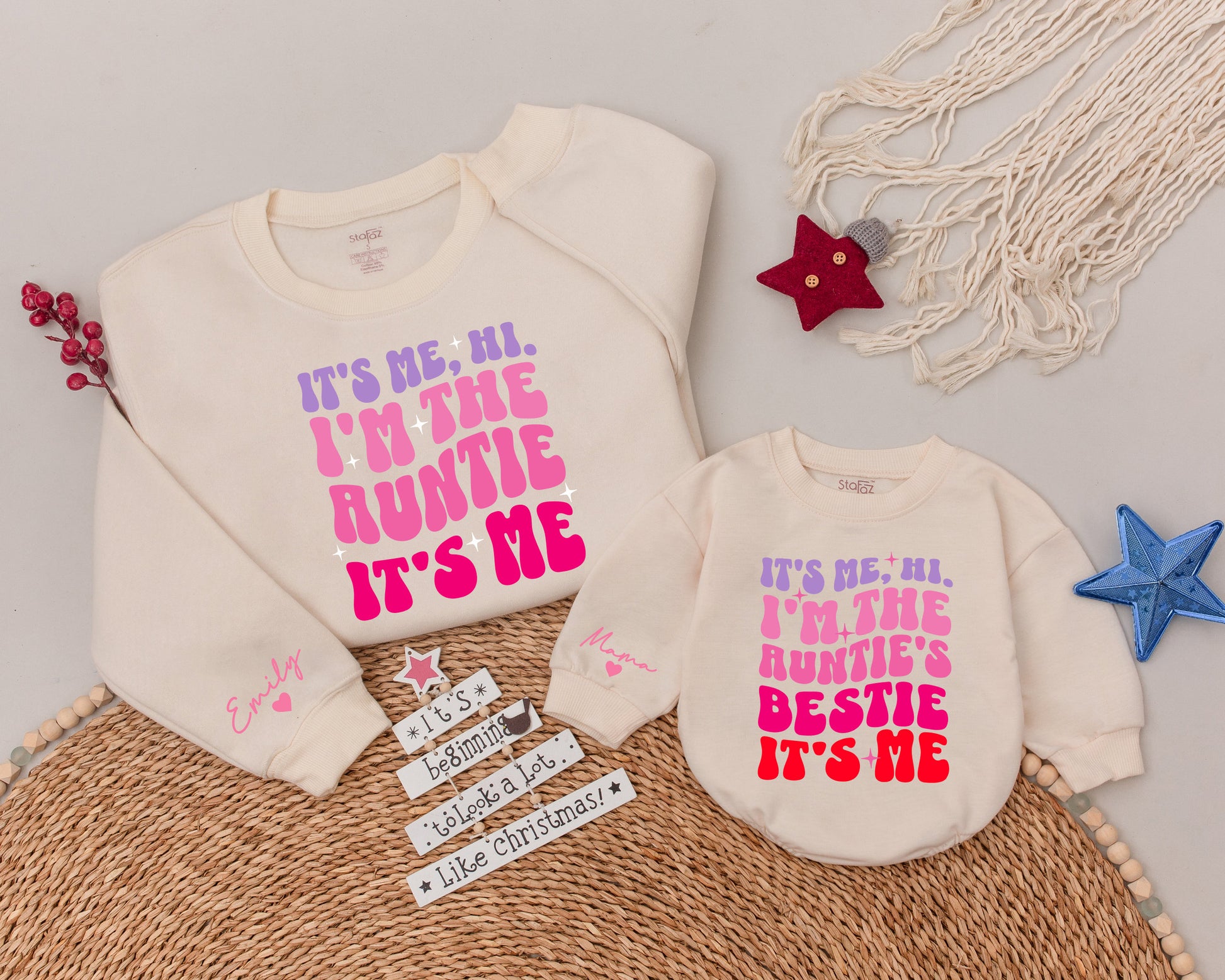 Fun Aunt Matching Sweatshirts - Custom Funny Shirts for All Ages