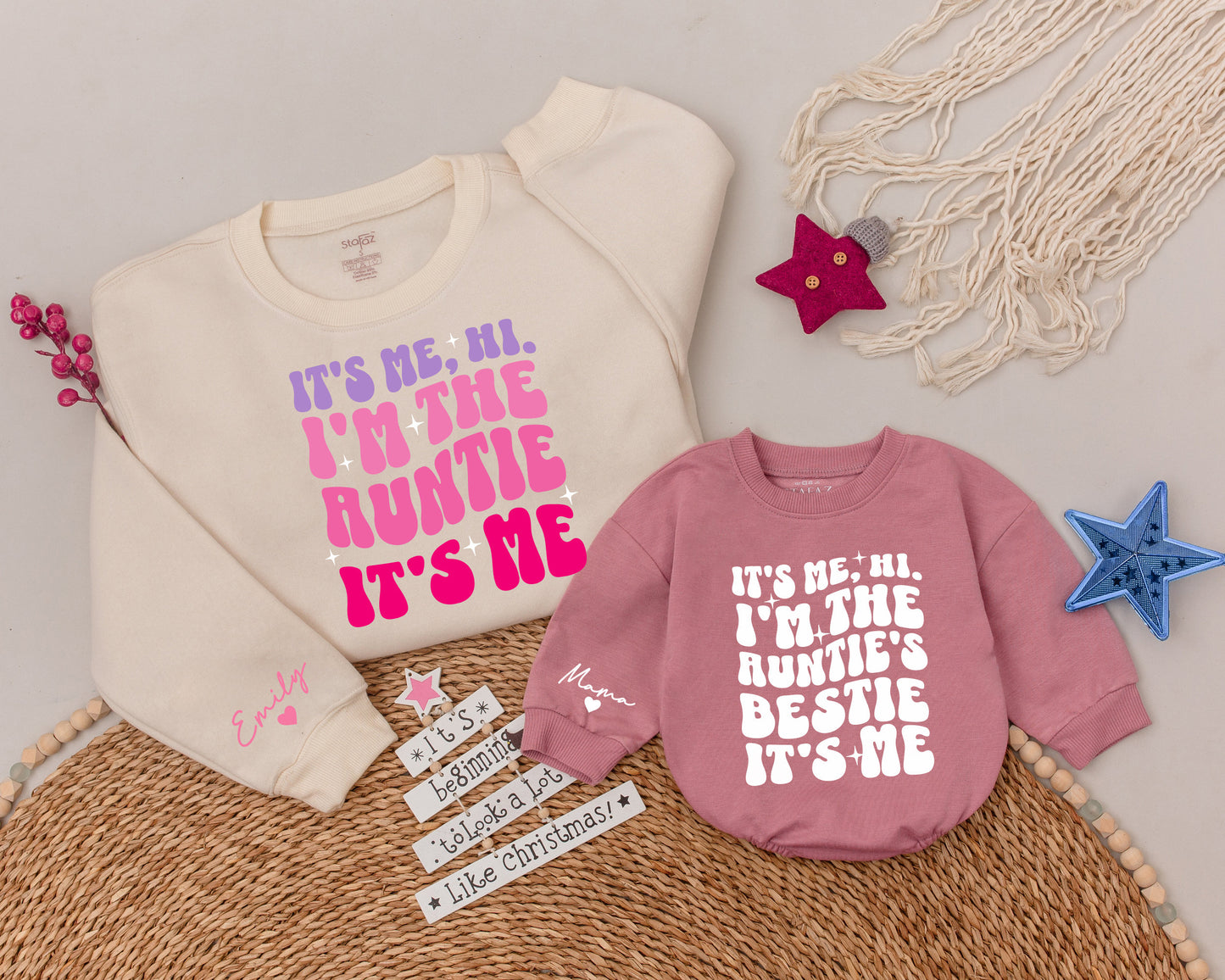 Fun Aunt Matching Sweatshirts - Custom Funny Shirts for All Ages