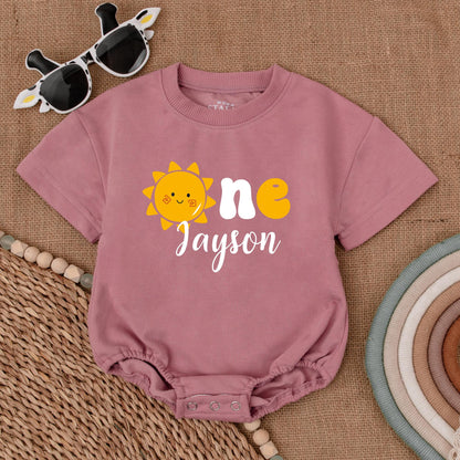 Sunshine 1st Birthday Romper – Baby Party Outfit & Shower Gift