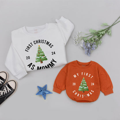 Matching Family Christmas Sweaters: Mommy & Me, Pregnancy Reveal