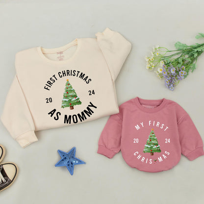 Matching Family Christmas Sweaters: Mommy & Me, Pregnancy Reveal