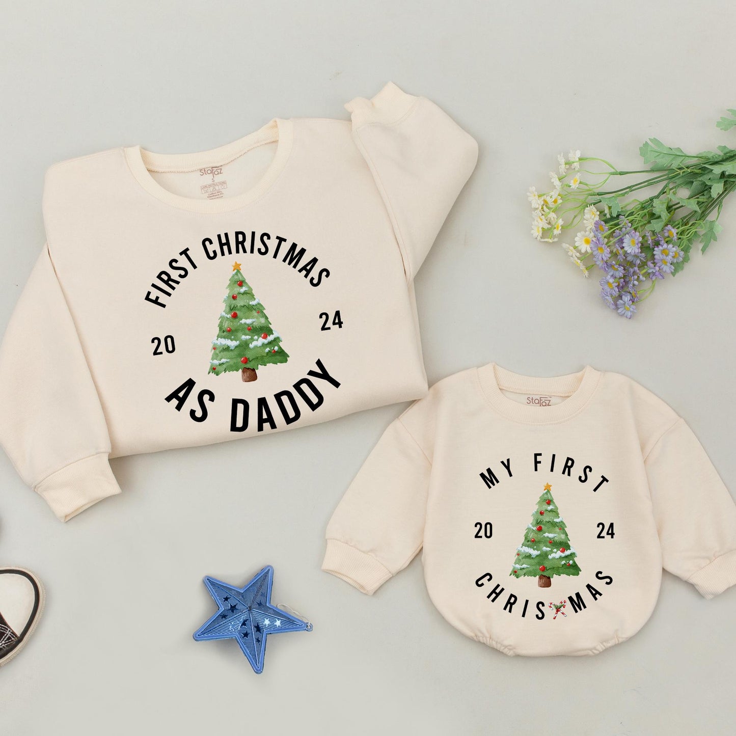 Matching Family Christmas Sweaters: Mommy & Me, Pregnancy Reveal