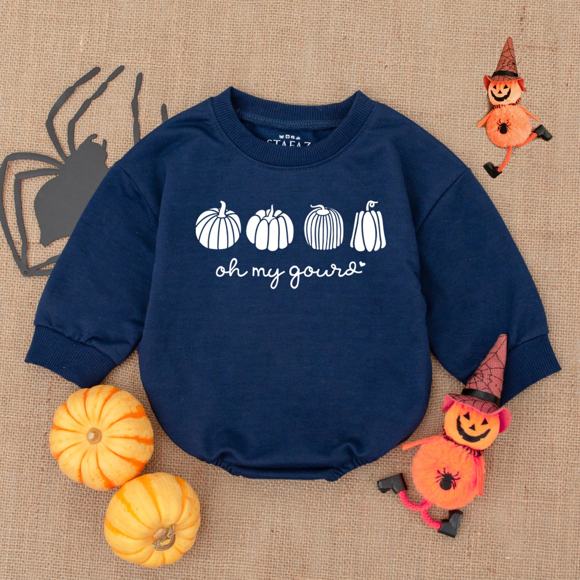 Pumpkin Newborn Romper: 1st Thanksgiving & Fall Baby Bodysuit