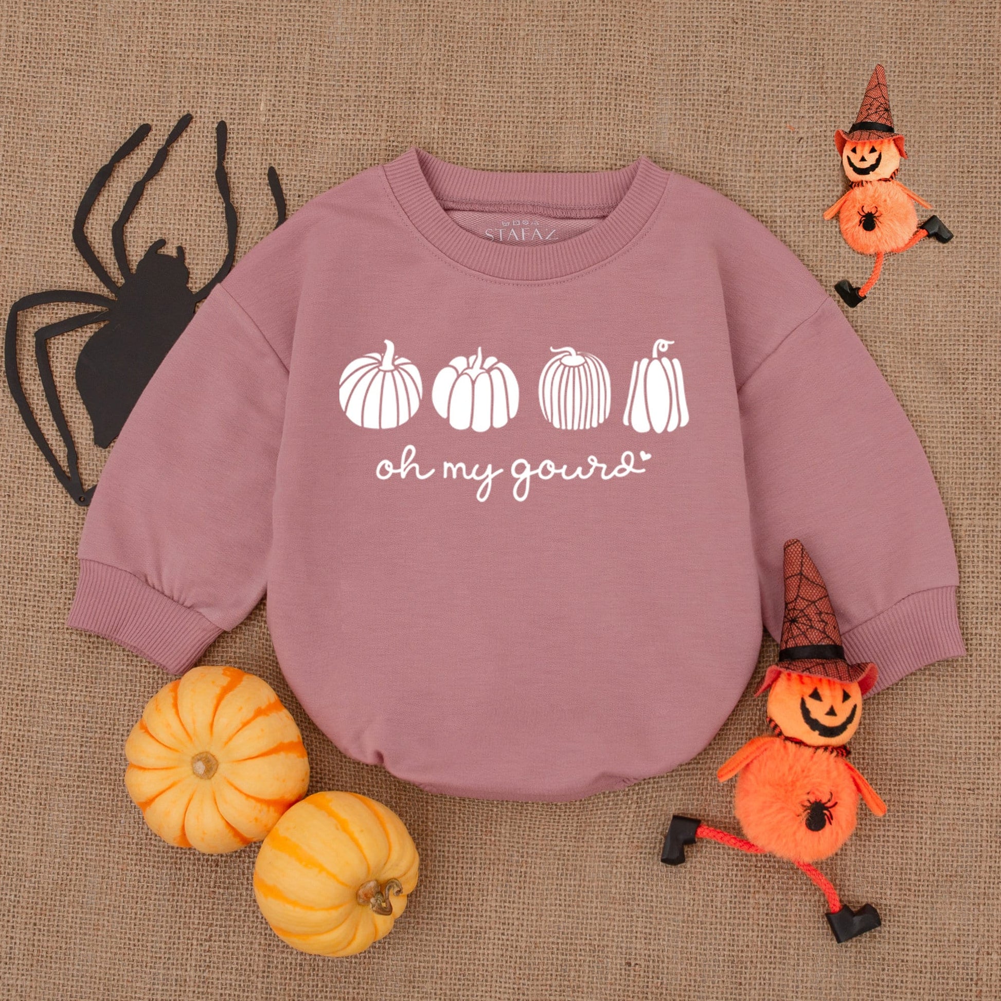 Pumpkin Newborn Romper: 1st Thanksgiving & Fall Baby Bodysuit