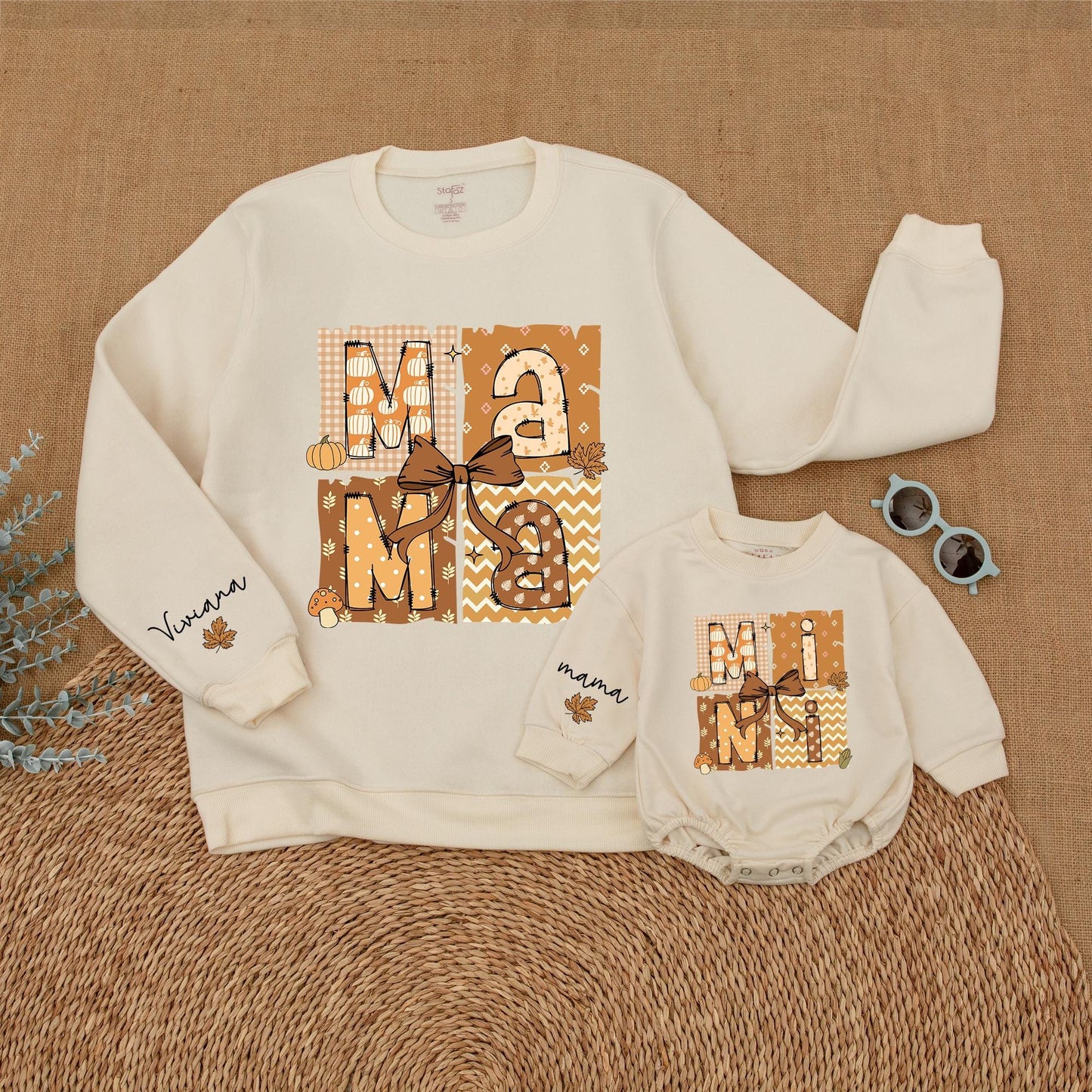 Mama and Mini Fall Sweatshirts: Thanksgiving Outfits for Baby Girl