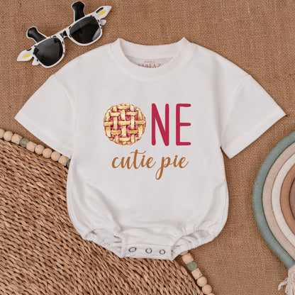 Cutie Pie 1st Birthday Romper - Thanksgiving Baby Gift Bodysuit