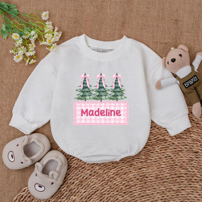 Baby’s 1st Christmas Romper – Personalized Bodysuit & Newborn Gift