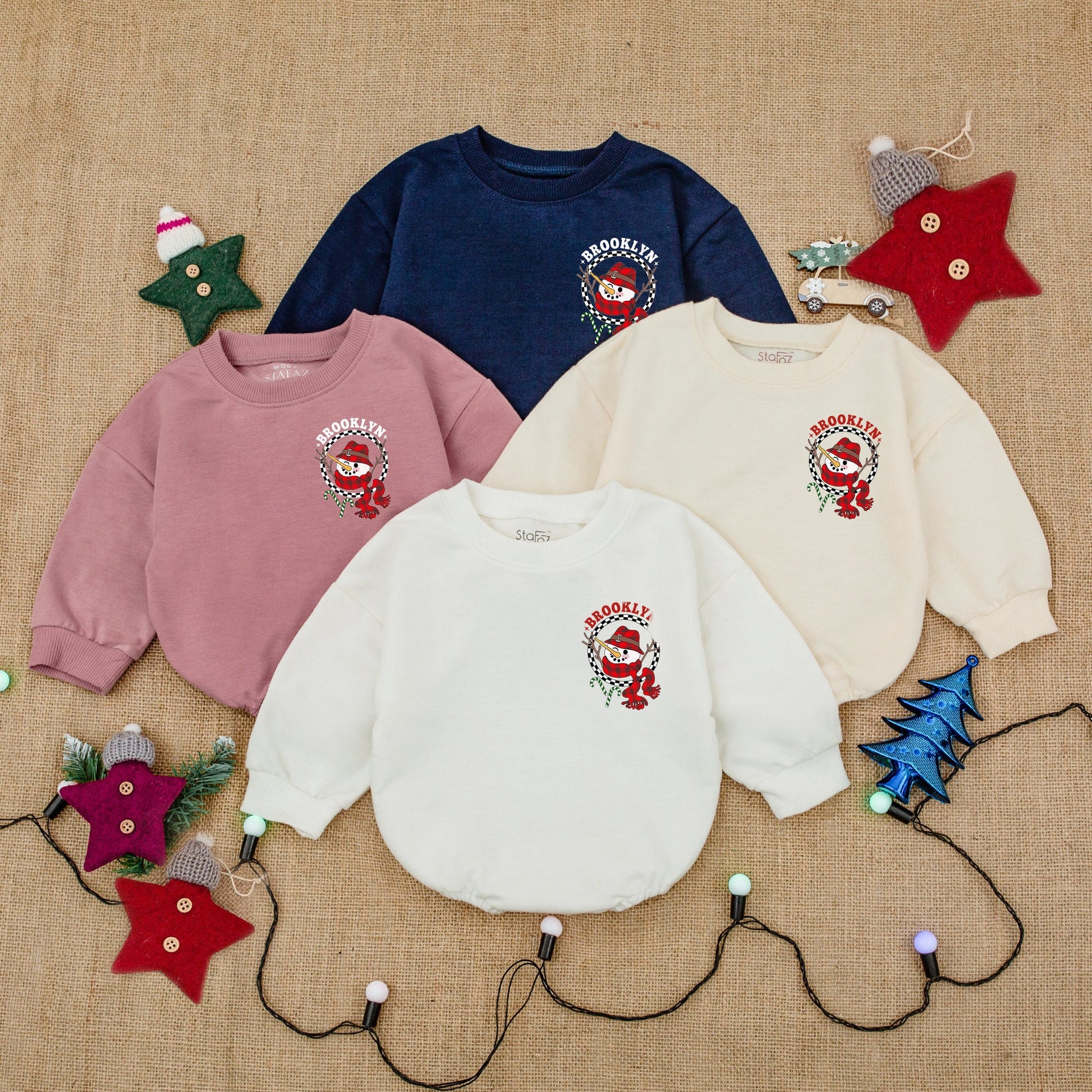 Baby's First Christmas Outfit: Personalized Bodysuit & Romper Gift