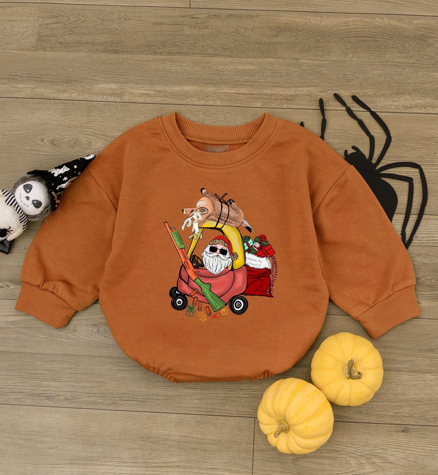 Retro Christmas Car Baby Romper: Perfect Holiday Gift for Toddlers