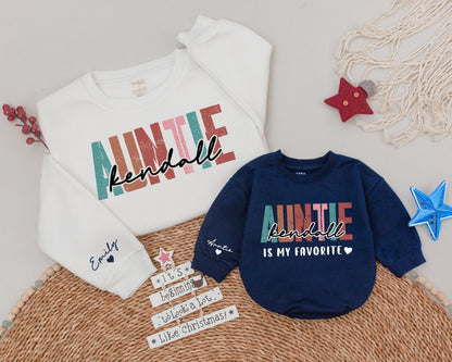 Auntie and Niece Matching Shirts: Cute Personalized Sweatshirt Gifts  