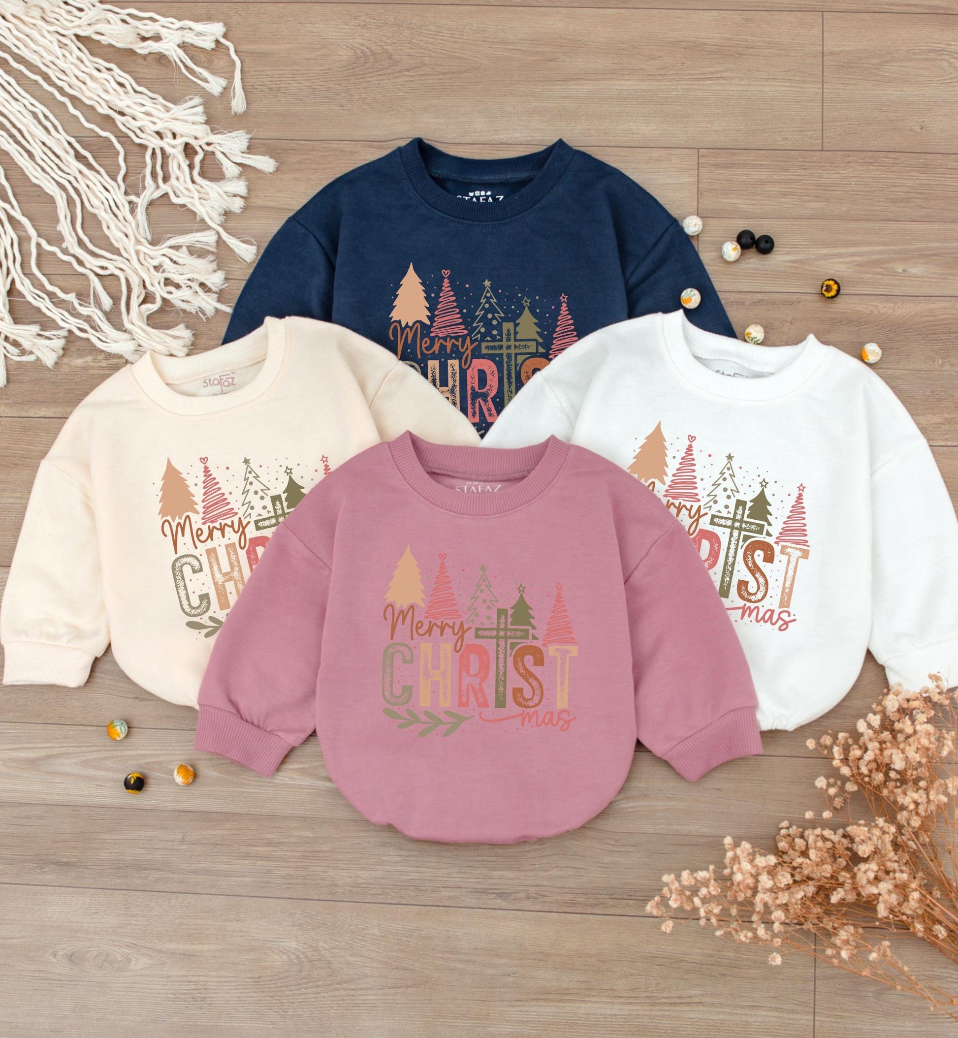 Holiday Baby Romper & Family Matching Sweatsuits, Perfect Gifts