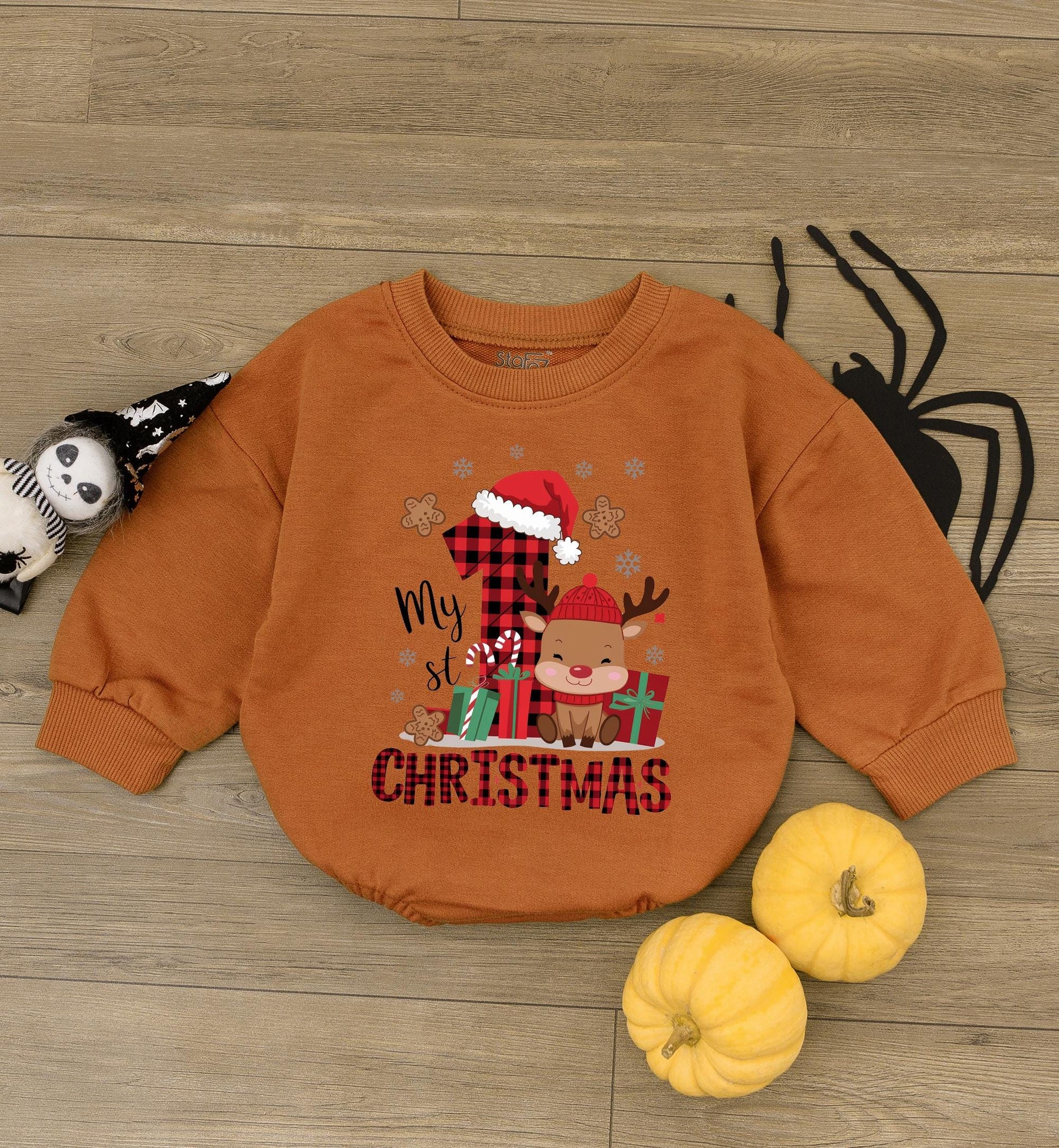 First Christmas Reindeer Bodysuit & Romper – Baby Shower Gift  