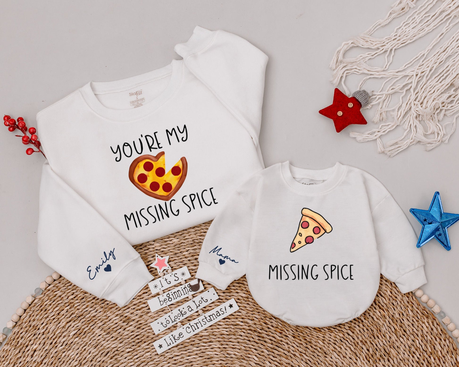 Dad and Me Matching Pizza Shirts - Cute Family Father’s Day Tees