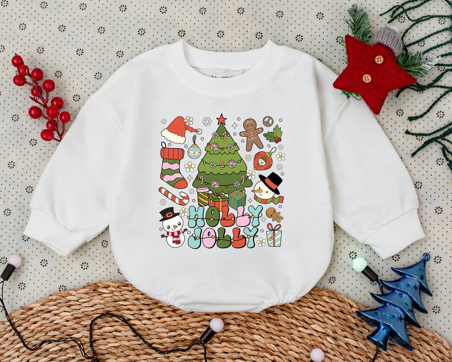 Vintage Christmas Romper: Groovy Holiday Outfits for Toddlers