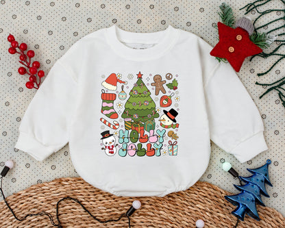 Vintage Christmas Romper: Groovy Holiday Outfits for Toddlers