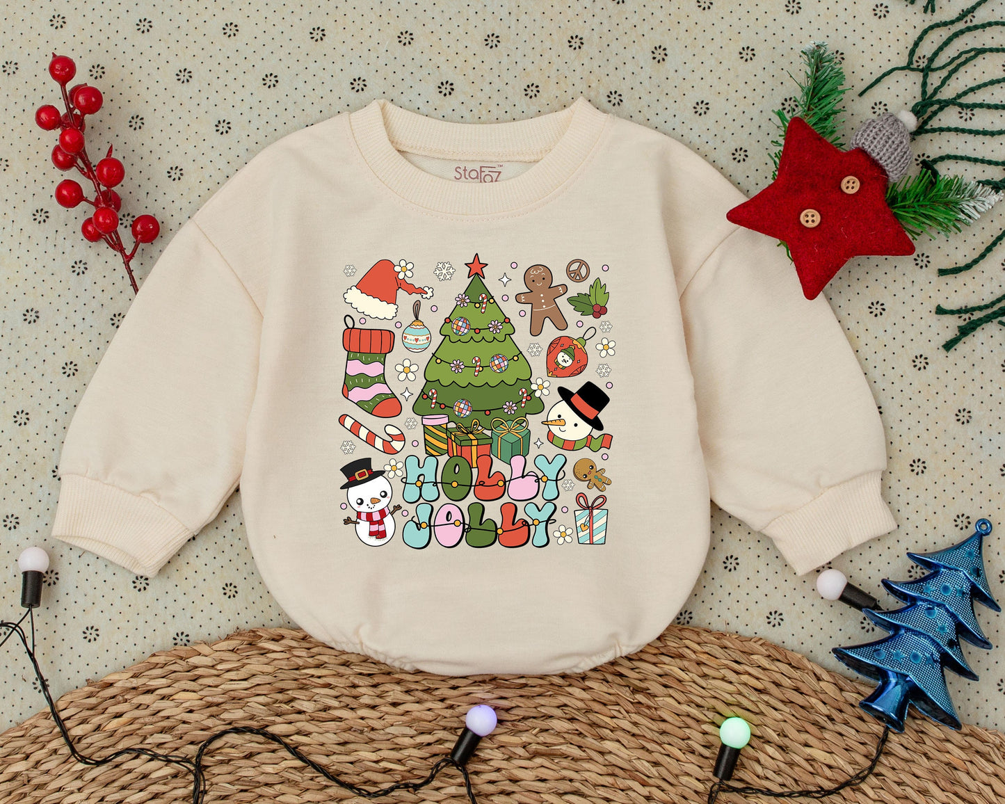 Vintage Christmas Romper: Groovy Holiday Outfits for Toddlers