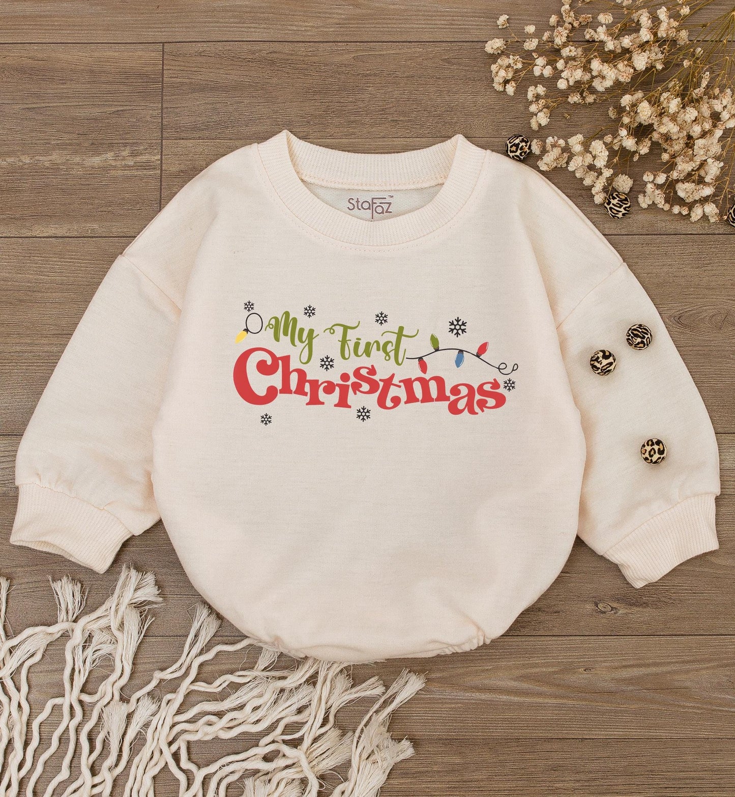 Reindeer Christmas Romper: Baby's First Festive Bodysuit Gift