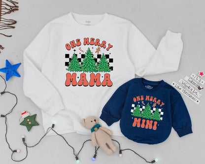 Vintage Christmas Family Sweatshirt: Mommy and Me Matching Outfits