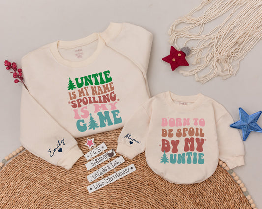 Matching Auntie & Niece Sweaters, Custom Gifts for Cool Aunts