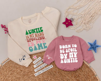 Matching Auntie & Niece Sweaters, Custom Gifts for Cool Aunts