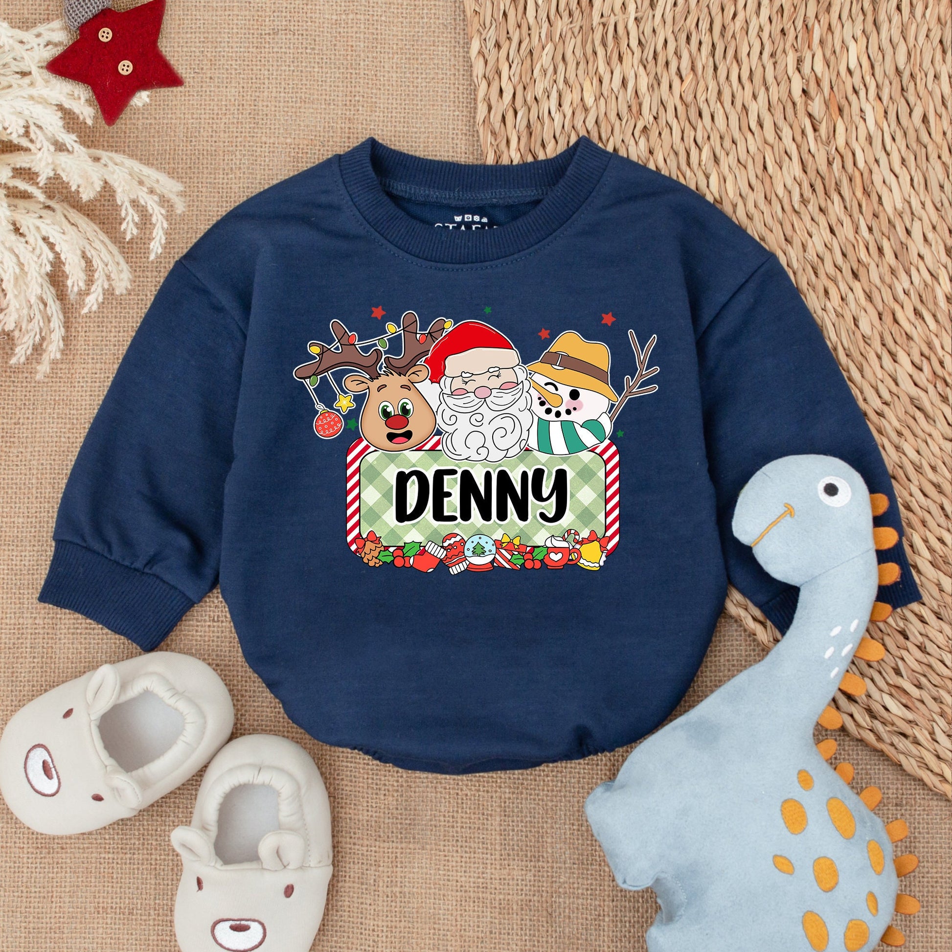 Festive Baby Romper & Sweatshirt Set: Perfect Christmas Outfit Gift