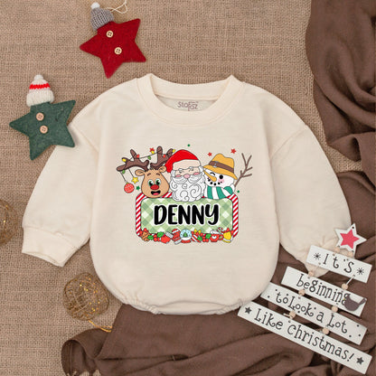 Festive Baby Romper & Sweatshirt Set: Perfect Christmas Outfit Gift