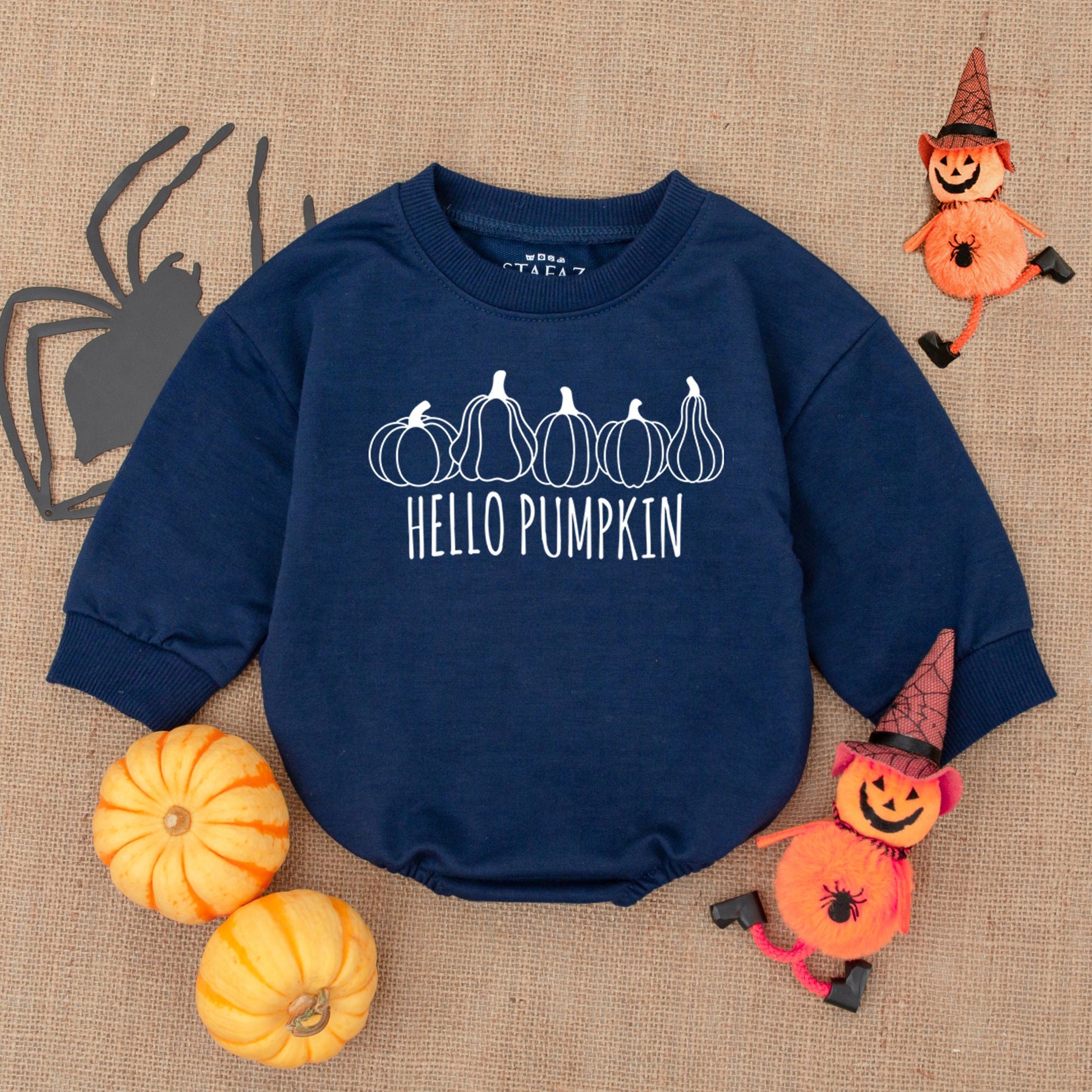 Adorable Pumpkin Baby Romper Outfit - Perfect for Fall & Thanksgiving