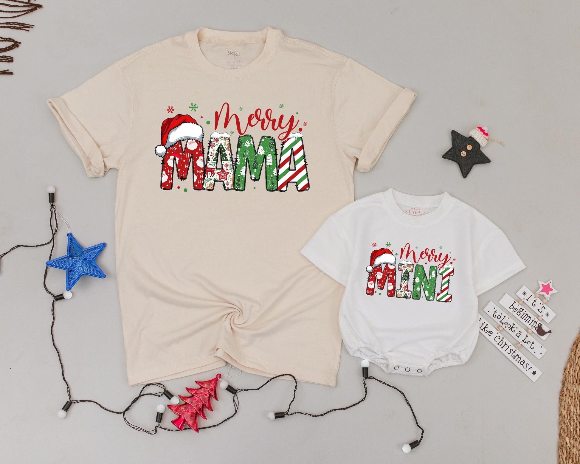 Matching Family Christmas Shirts - Personalized Vintage Holiday Outfits
