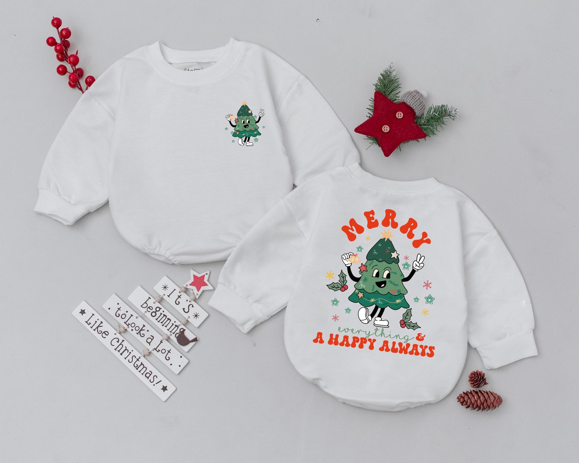 Vintage Santa Baby Romper: First Christmas Outfit & Baby Gift  