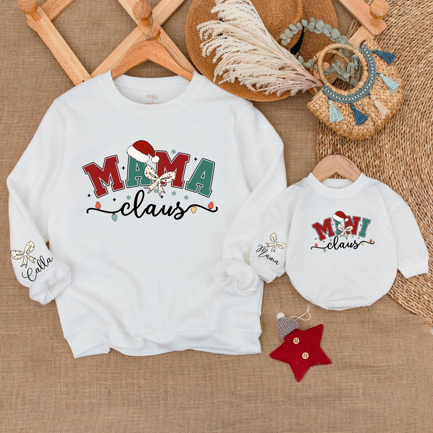 Festive Family Matching Christmas Sweatshirts for All Ages