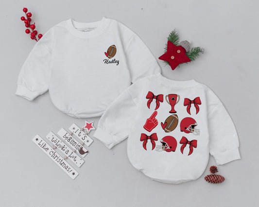 Personalized Christmas Baby Romper - First Xmas Outfit & Gift