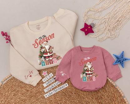 Matching Holiday Family Shirts: Mama & Mini Christmas Sweatshirt