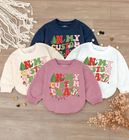 Festive Family Outfits: Bubble Romper & Custom Christmas Shirts