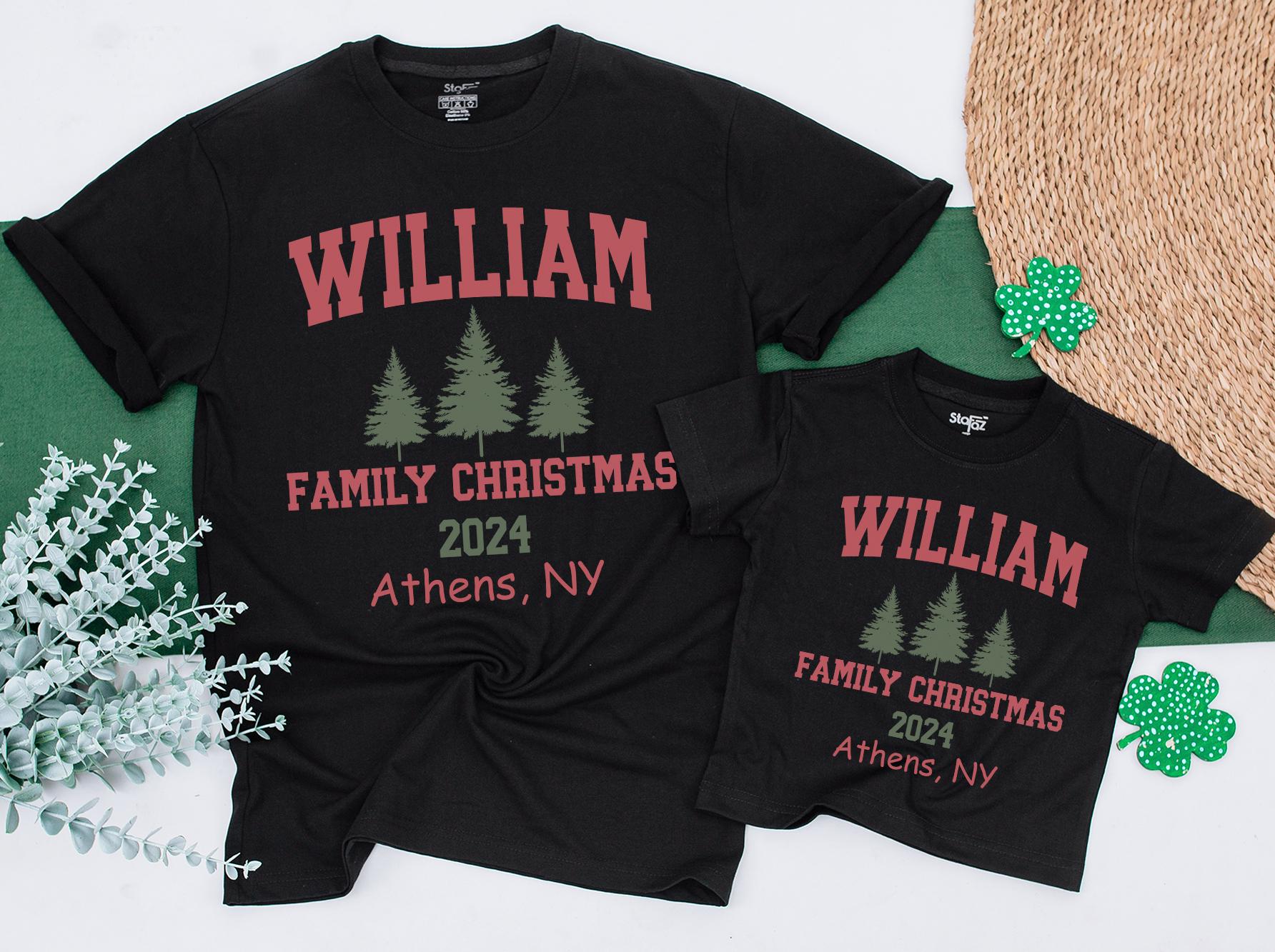 Retro Family Christmas Shirts: Personalized Holiday Tees for All Ages