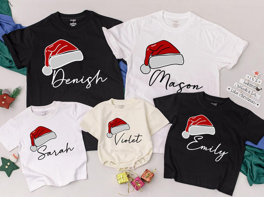 Festive Family Christmas Tees: Personalized Matching Holiday Shirts
